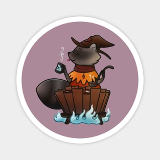 Fall Witch Magnet